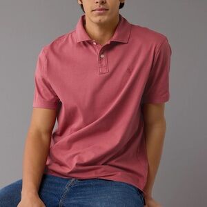 AE Lived-In Jersey Polo Shirt Men’s XL